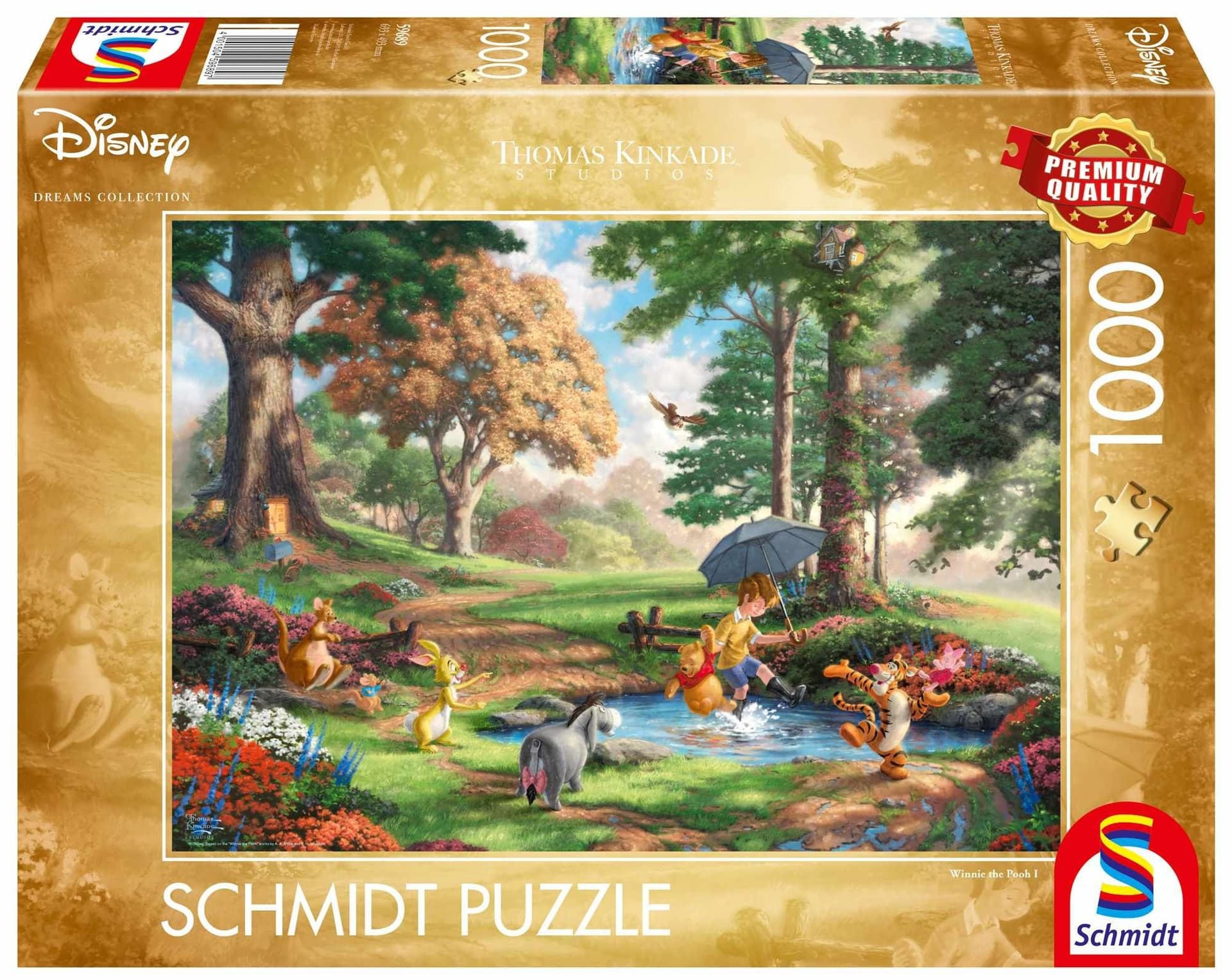 Puzzle Schmidt 1000 elementów Kubuś Puchatek - Premium jakość