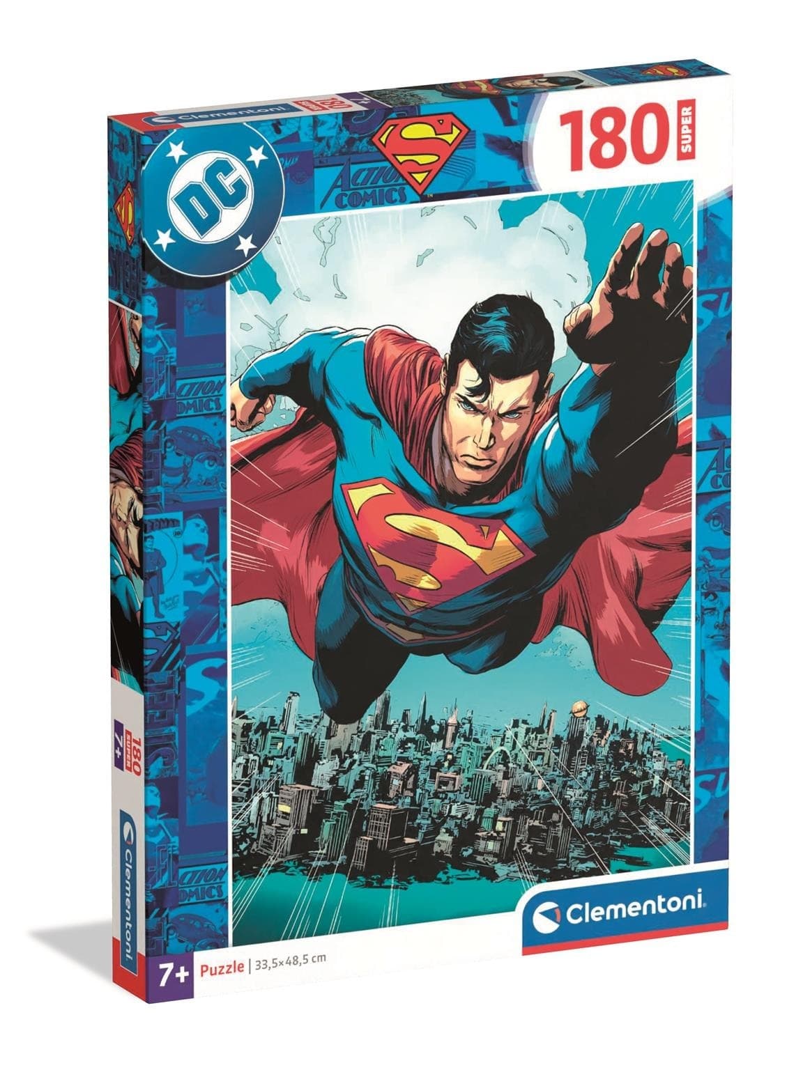 Puzzle Super Color 180 elementów Superman Clementoni