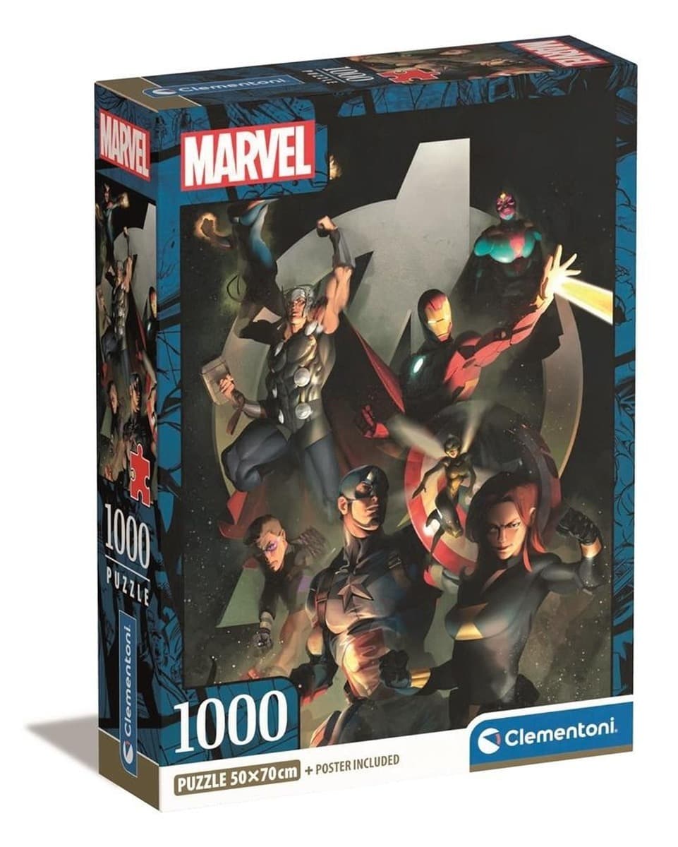 Puzzle Super Color Marvel Avengers 1000 elementów