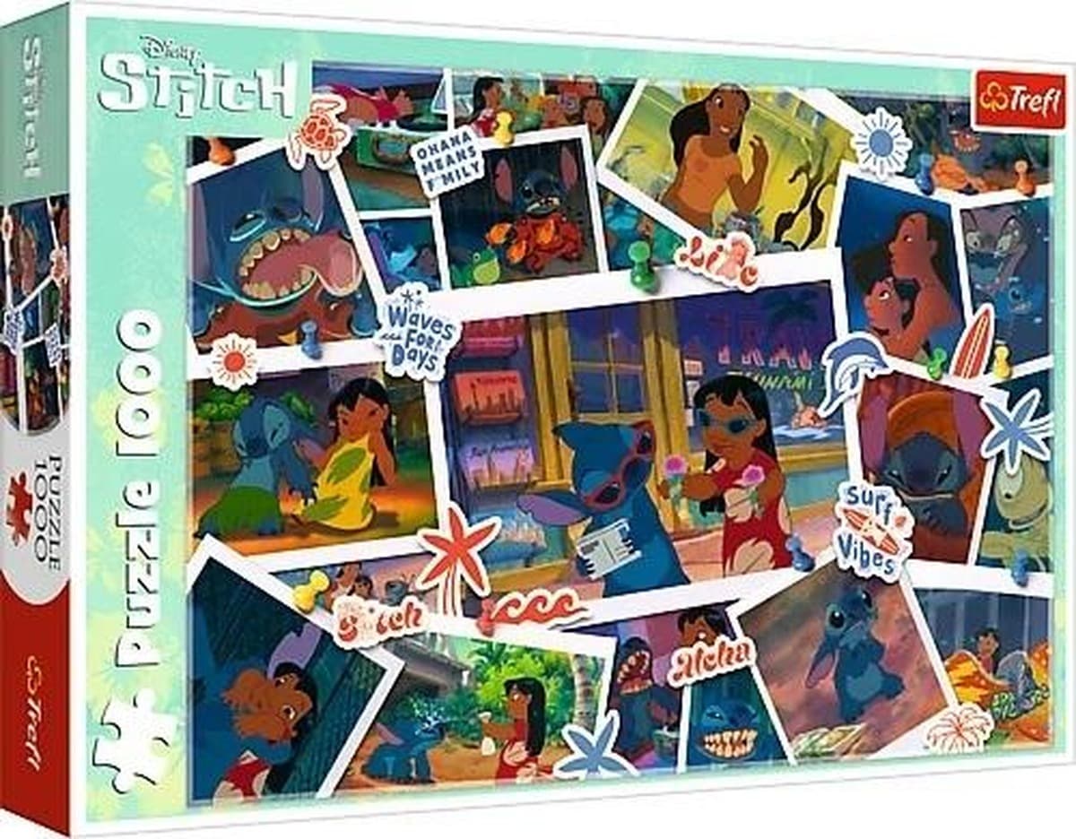 Puzzle Trefl 1000 elementów Lilo i Stich Słodkie Wspomnienia