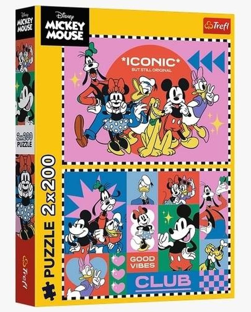 Puzzle Trefl 2x200 elementów Disney Czas z przyjaciółmi
