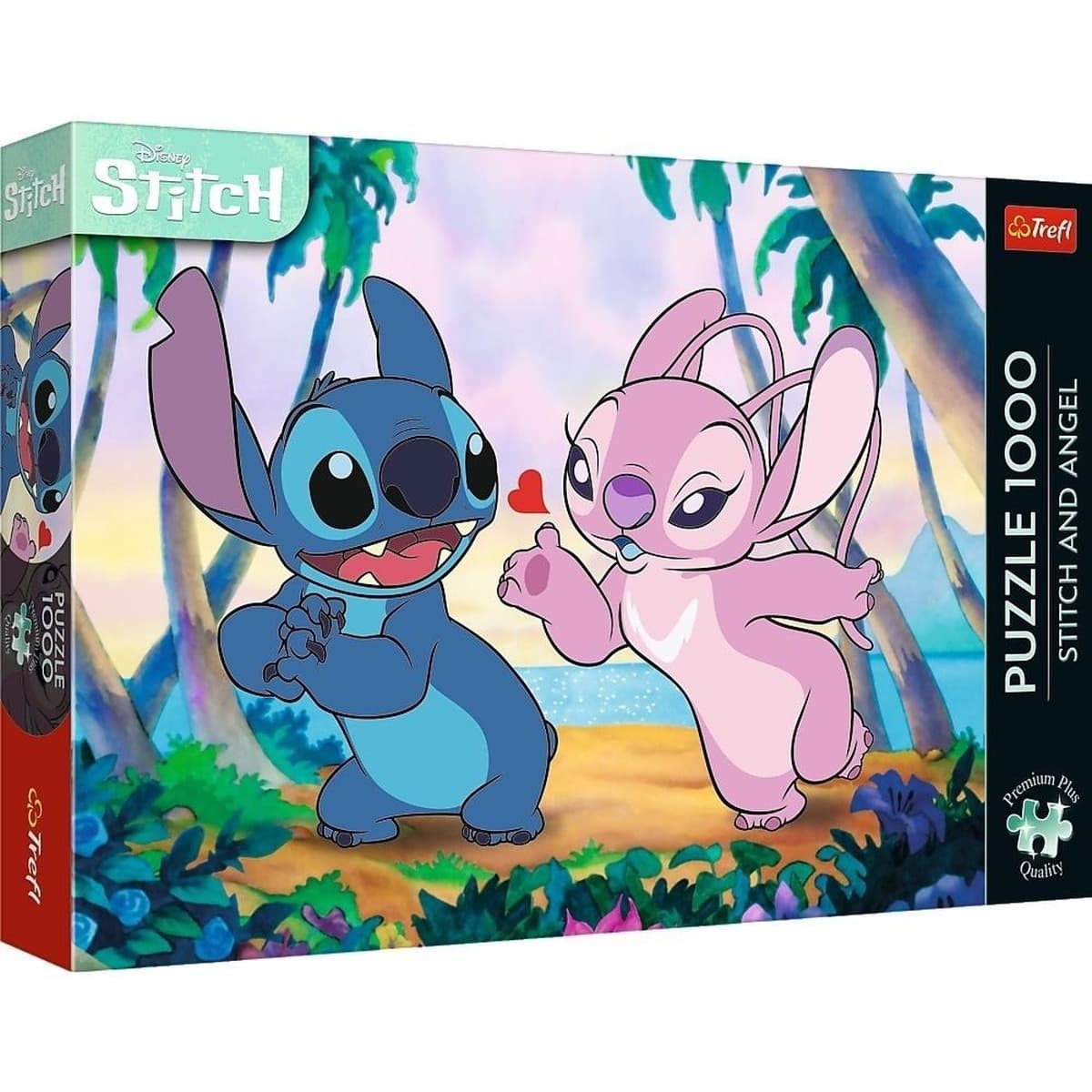 Puzzle Trefl Premium Plus 1000 elementów Stitch i Angel