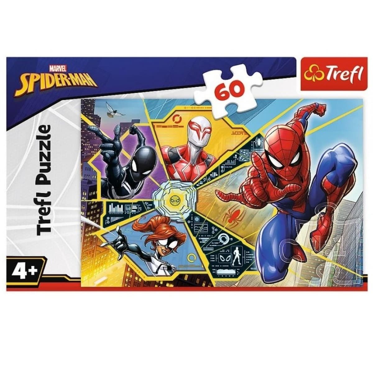 Puzzle W sieci Disney Marvel Spiderman 60 elementów