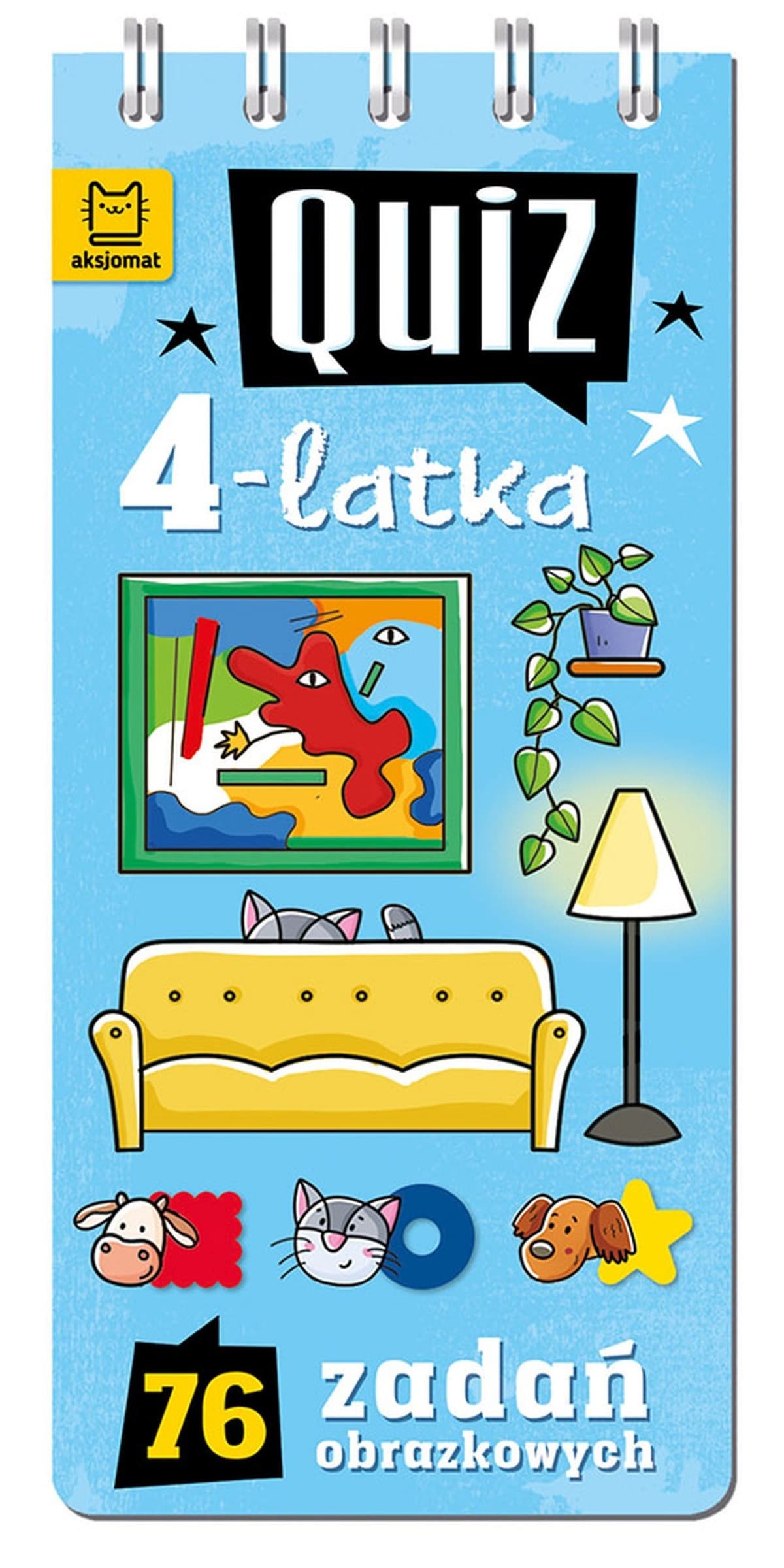 Quiz 4-latka. 76 zadań obrazkowych