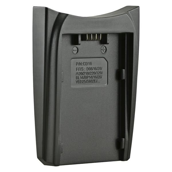 Redukcja Jupio do Single lub Dual chargera dla Panasonic VW-VBD58/VBD78/VBD98, VBR59/89/118, Hitachi DZ-BP16