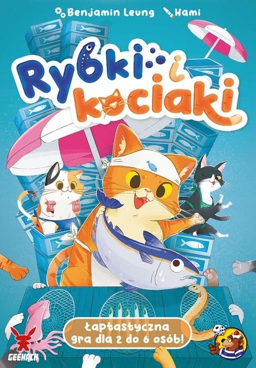 Rybki i Kociaky - gra planszowa Geekach dla dzieci od 6 lat