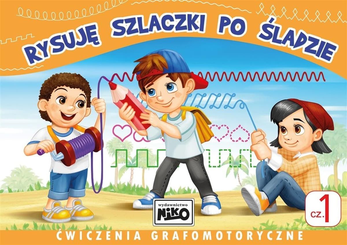 Rysuję szlaczki po śladzie - ćwiczenia grafomotoryczne, część 1
