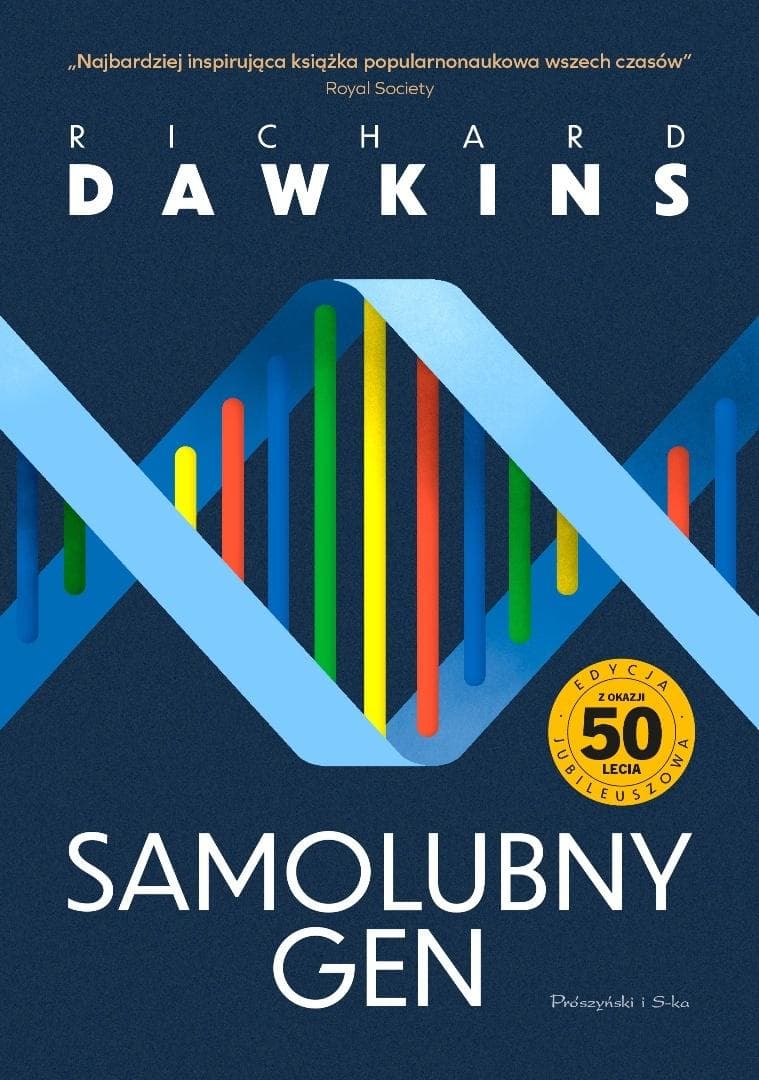 Samolubny gen - Richard Dawkins, książka popularnonaukowa, 512 stron