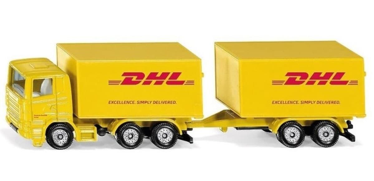 Siku Ciężarówka z Przyczepą DHL