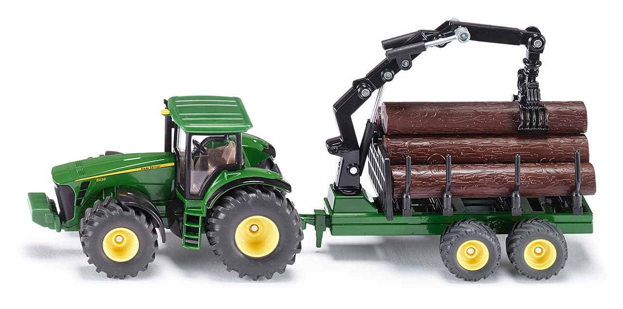 Siku Farmer Traktor z Przyczepą Leśną