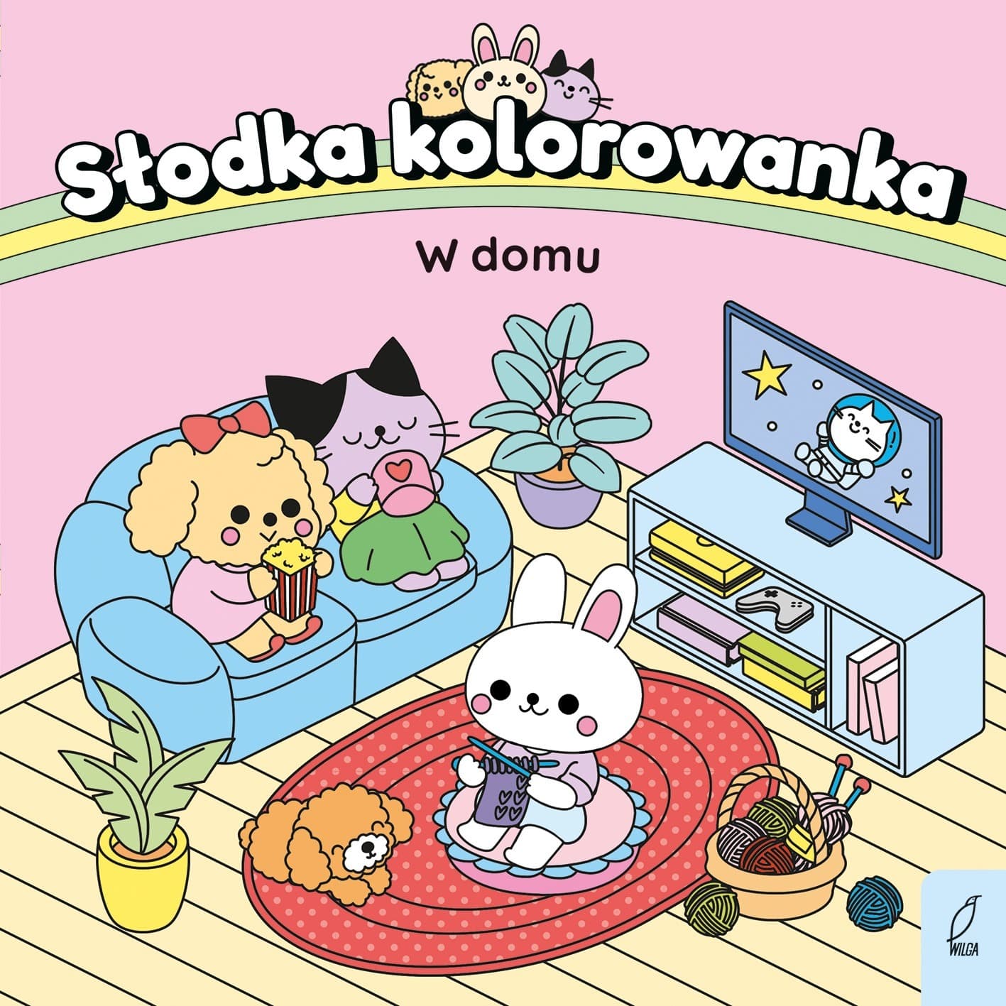 Słodka kolorowanka. W domu