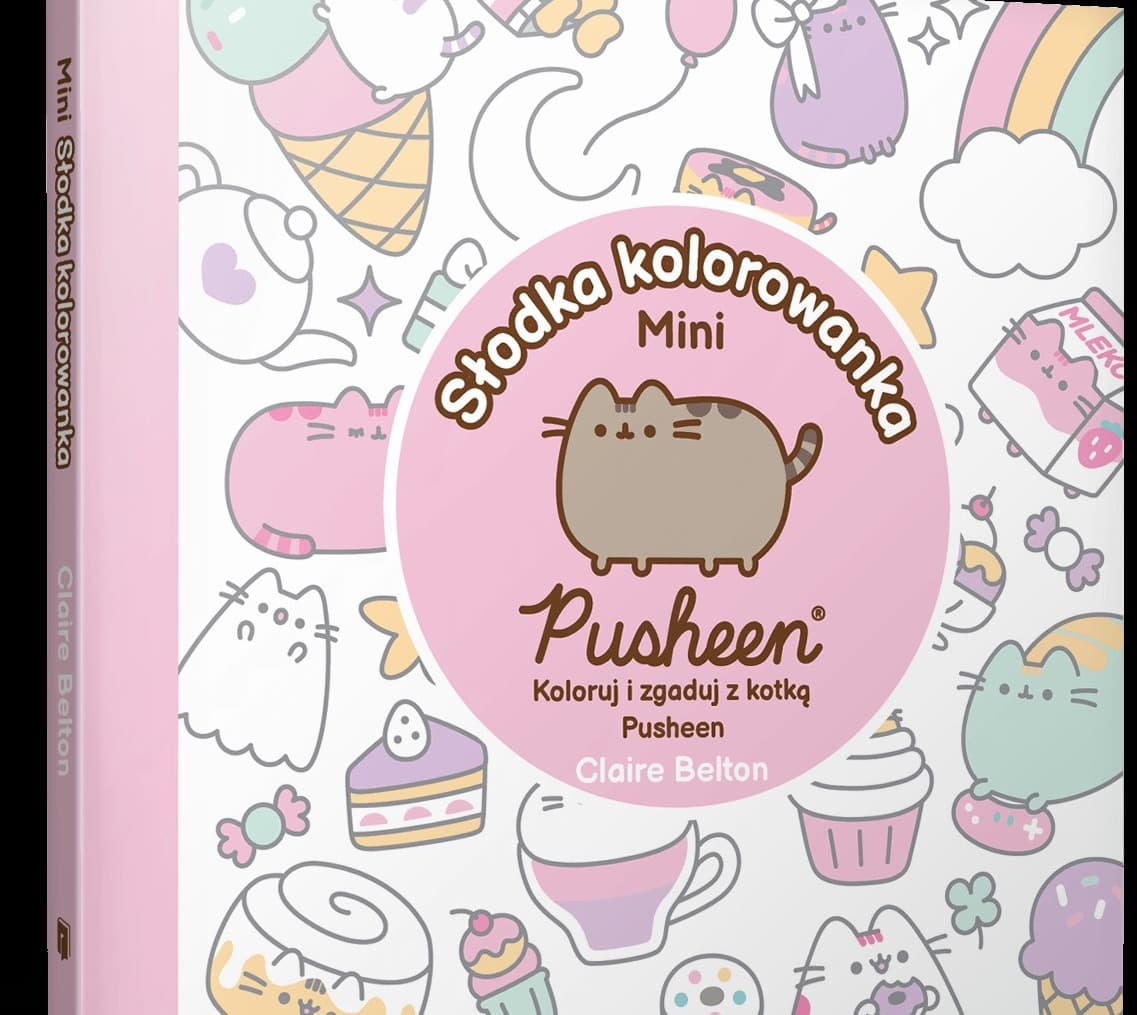 Słodka minikolorowanka Pusheen. Pusheen