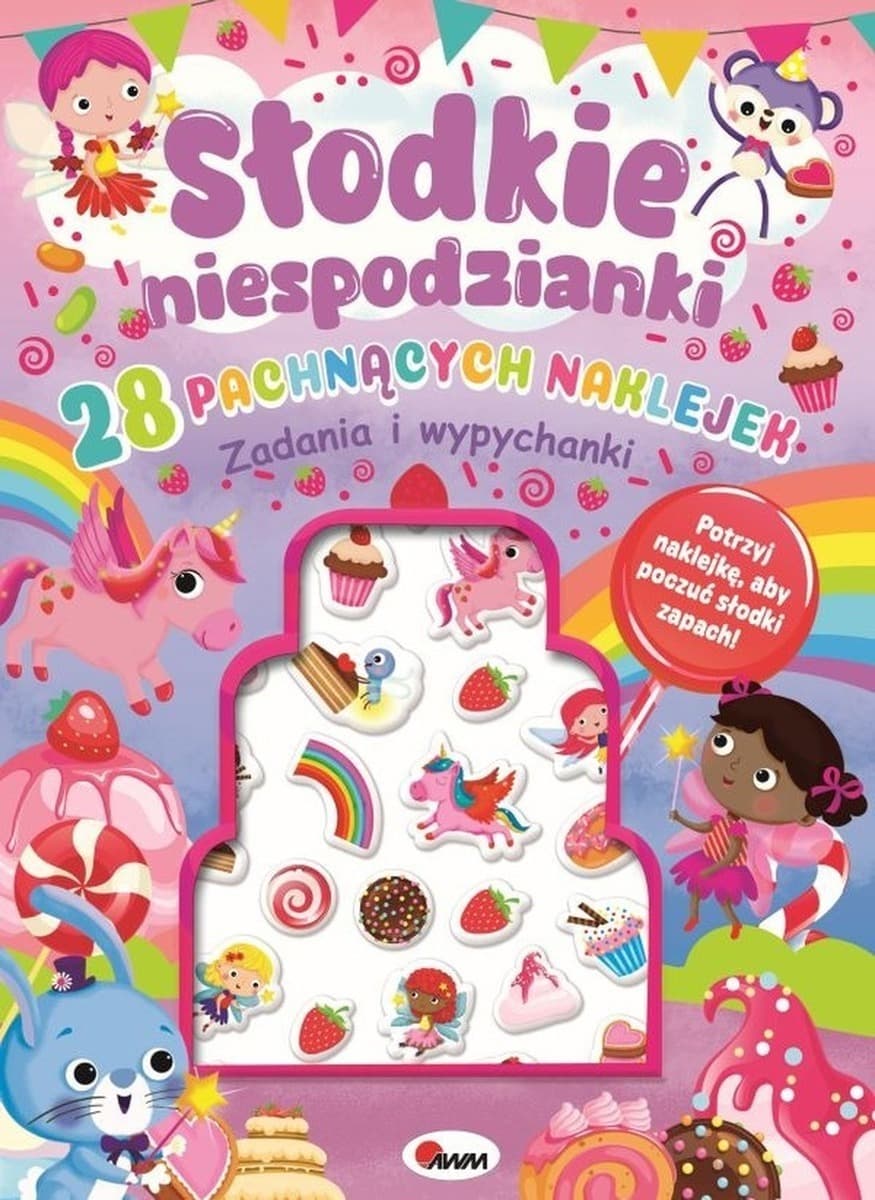 Słodkie niespodzianki - 28 pachnących naklejek