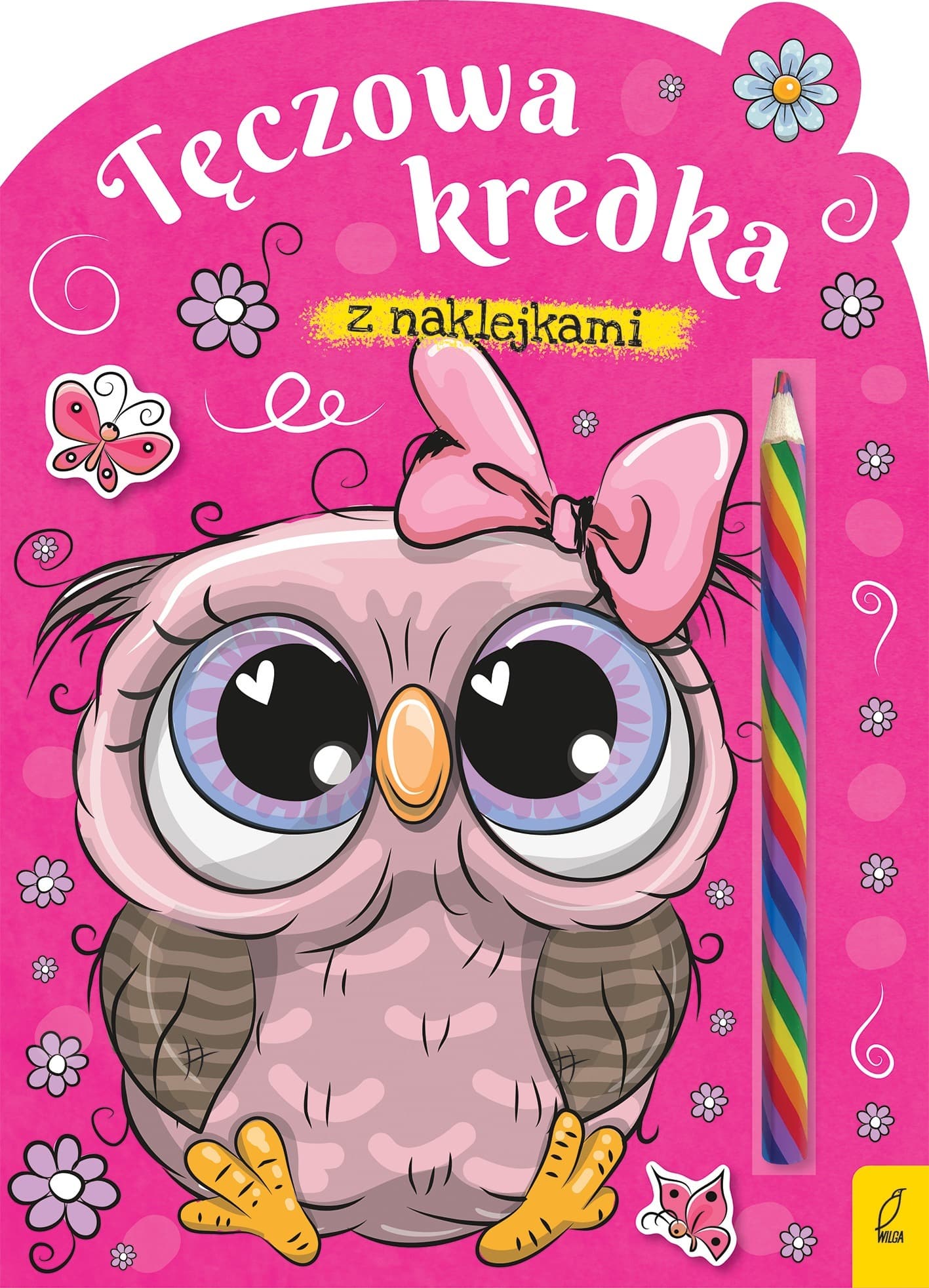Sowa - Tęczowa kredka