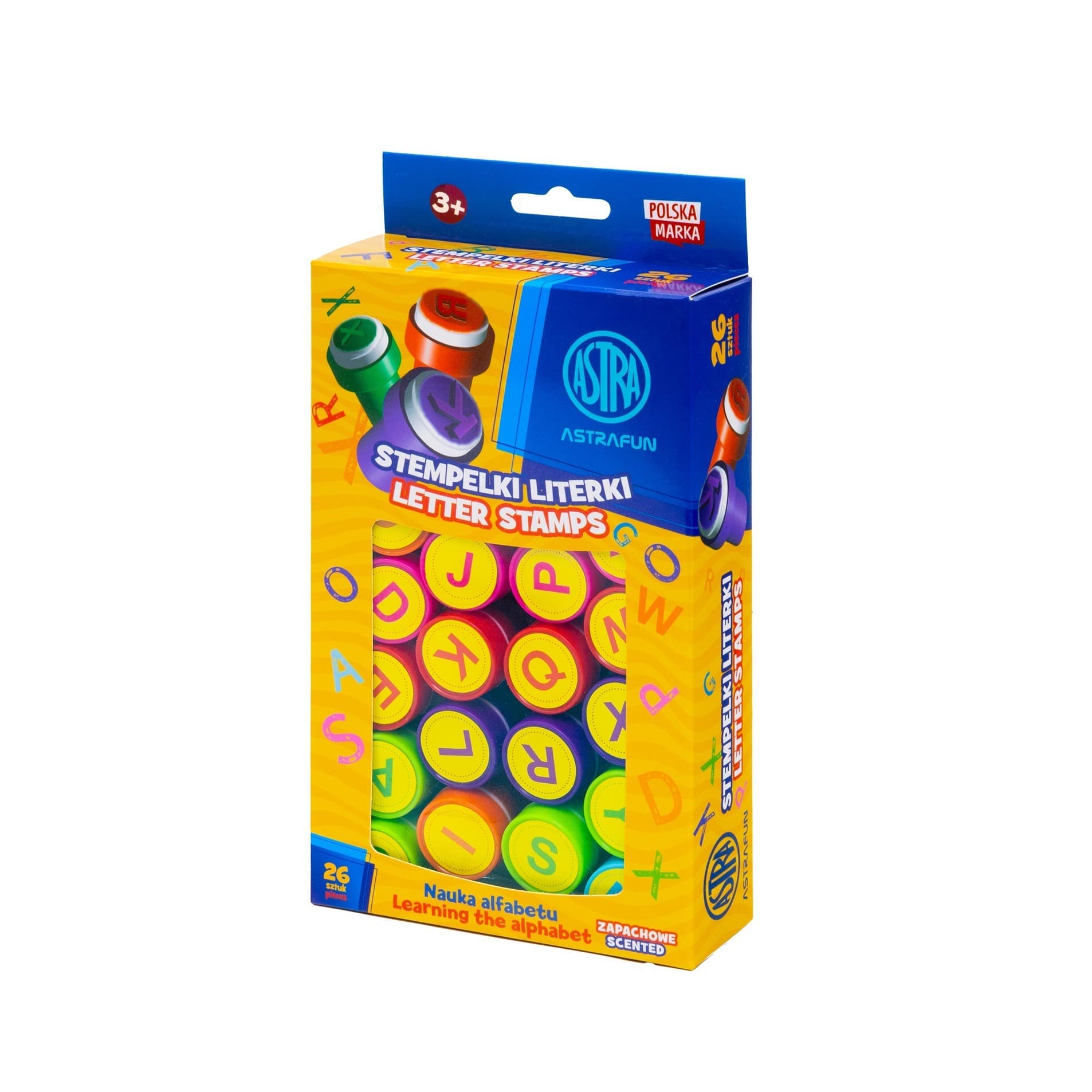 Stempelki zapachowe Literki Astrafun nauka alfabetu