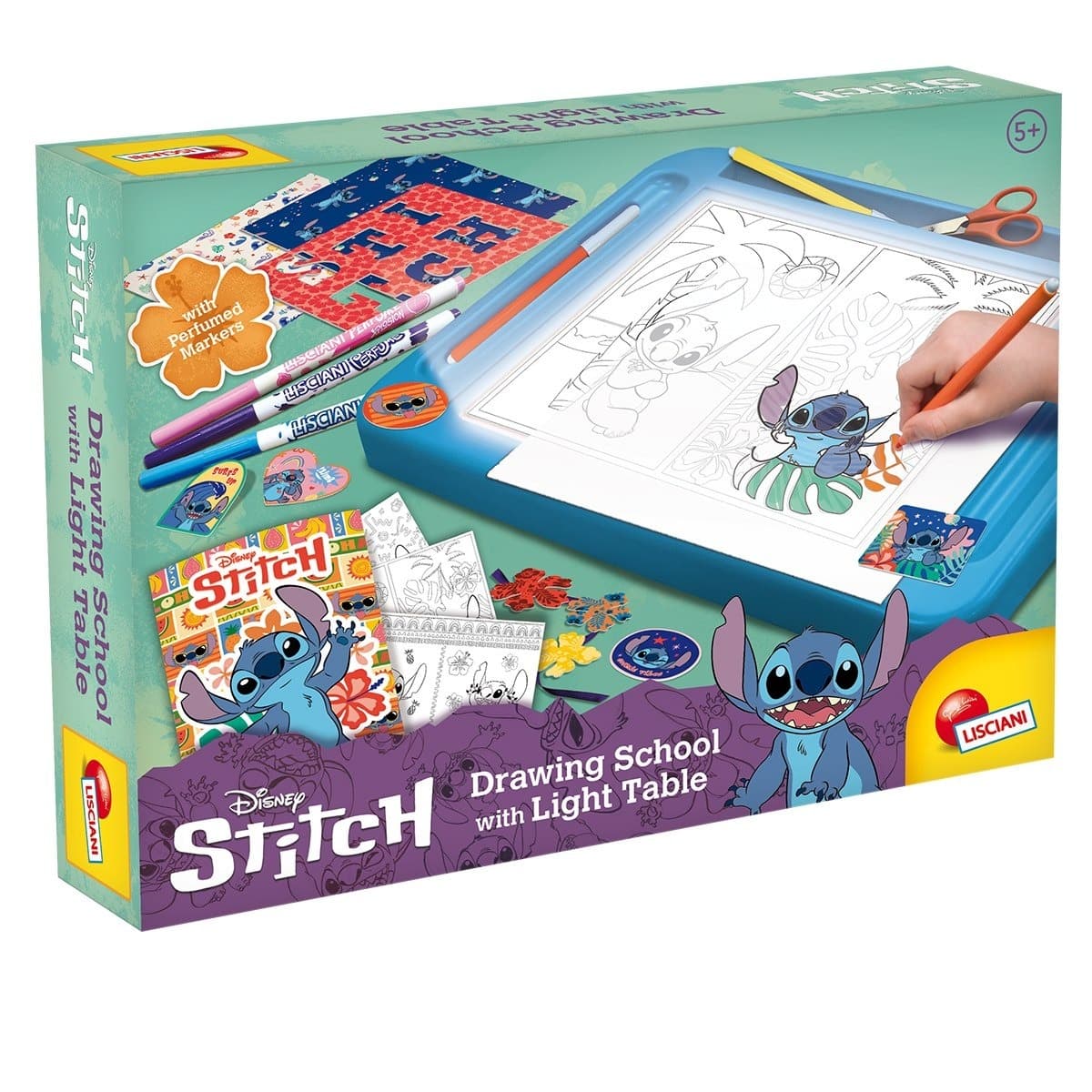 Stitch interaktywna szkoła rysowania z podświetlana tablica LED