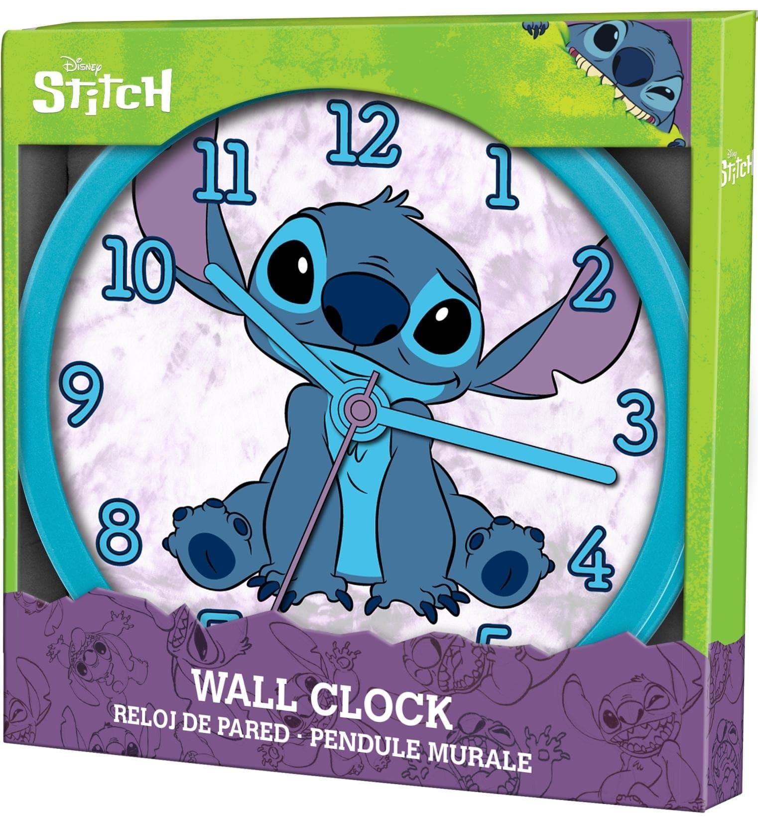 Stitch Zegar Ścienny 25cm LAS3015
