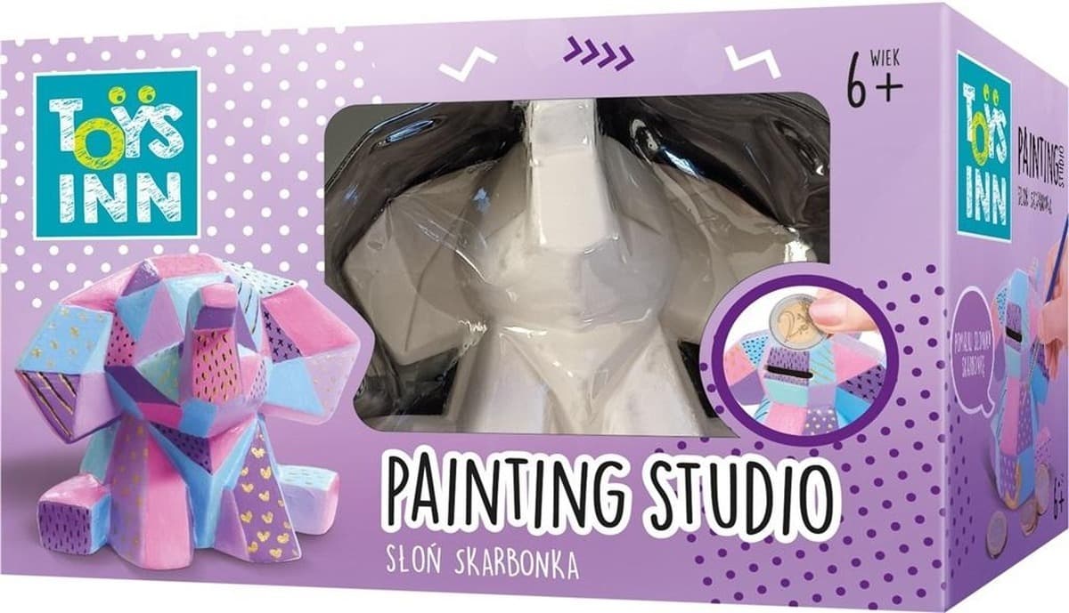 Stnux Skarbonka Słonik DIY do malowania dla dzieci