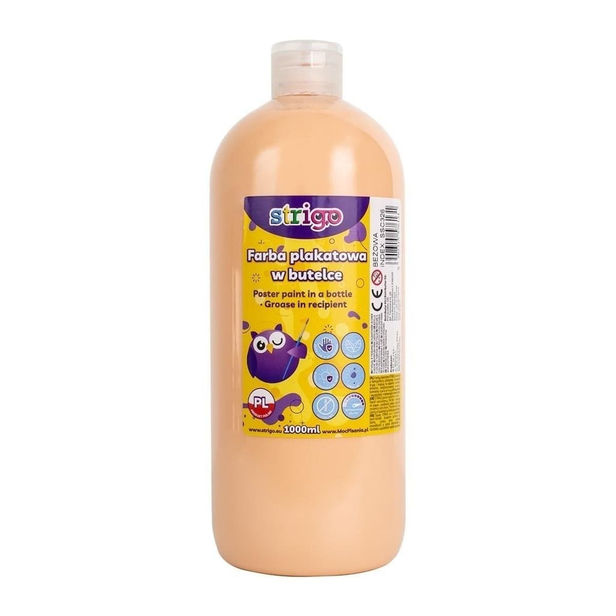 Strigo Farba Plakatowa Beżowa 1000 ml