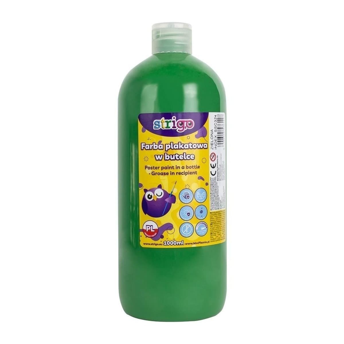 Strigo Farba Plakatowa Żółta 1000 ml