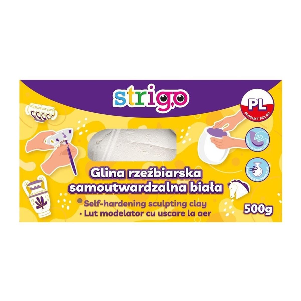 Strigo Glina Rzeźbiarska Biała 500 g