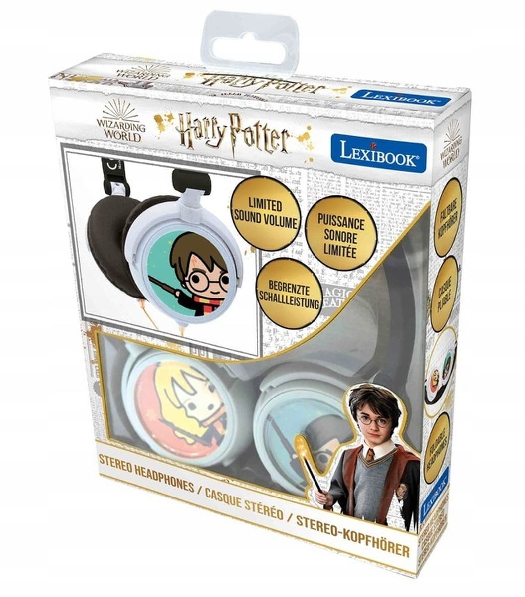 Słuchawki przewodowe Harry Potter Lexibook HP015HP składane stereo z ograniczeniem głośności