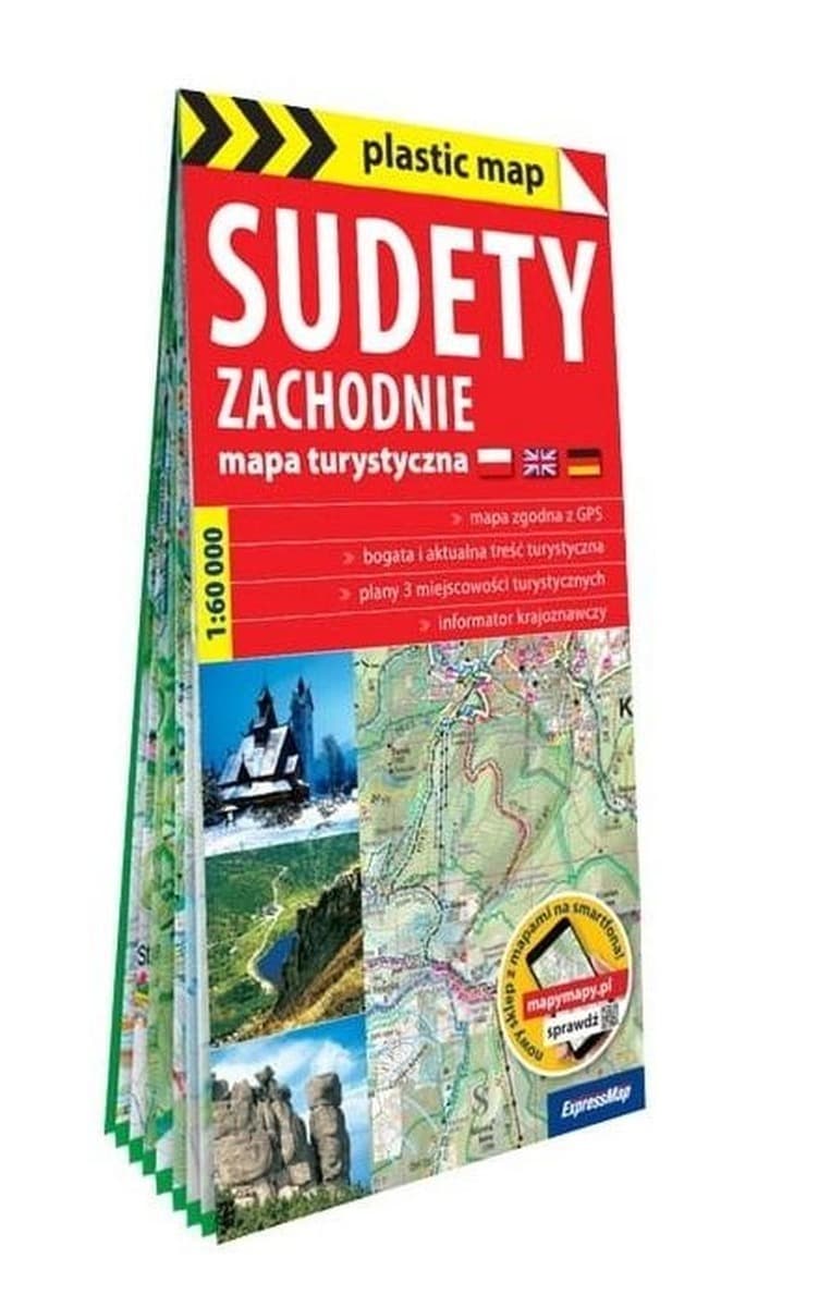 Sudety Zachodnie mapa turystyczna foliowana 1:60 000