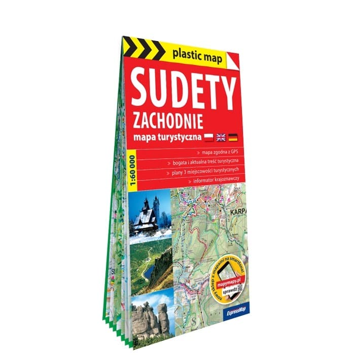 Sudety Zachodnie mapa turystyczna foliowana 1:60 000