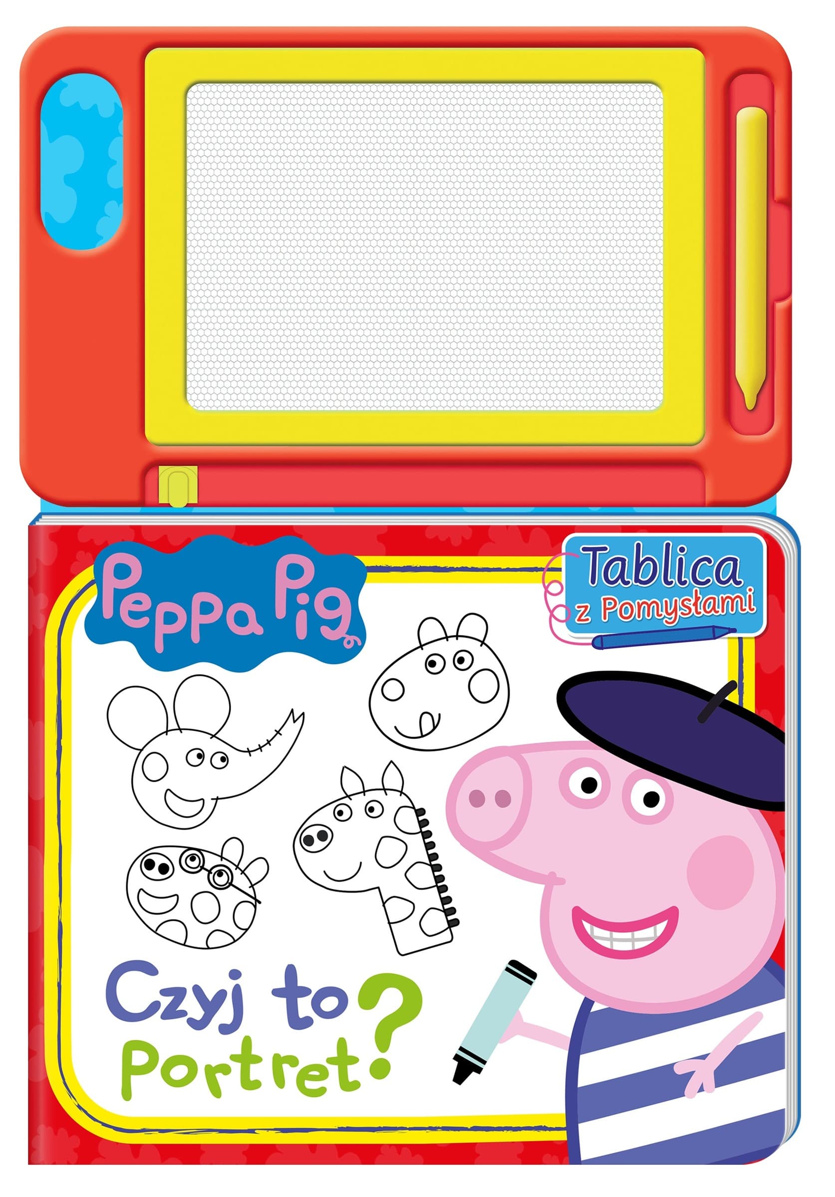 Świnka Peppa. Czyj to portret. Tablica z Pomysłami