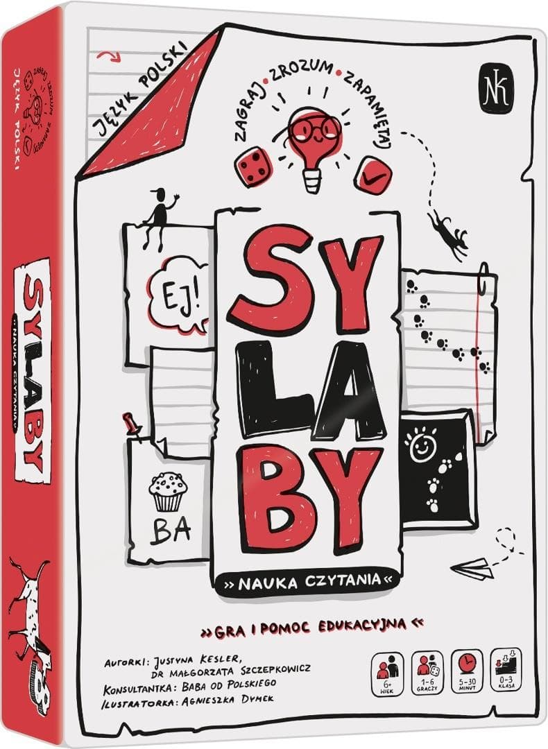 Gra edukacyjna SY-LA-BY Nauka czytania 160 kart Nasza Księgarnia