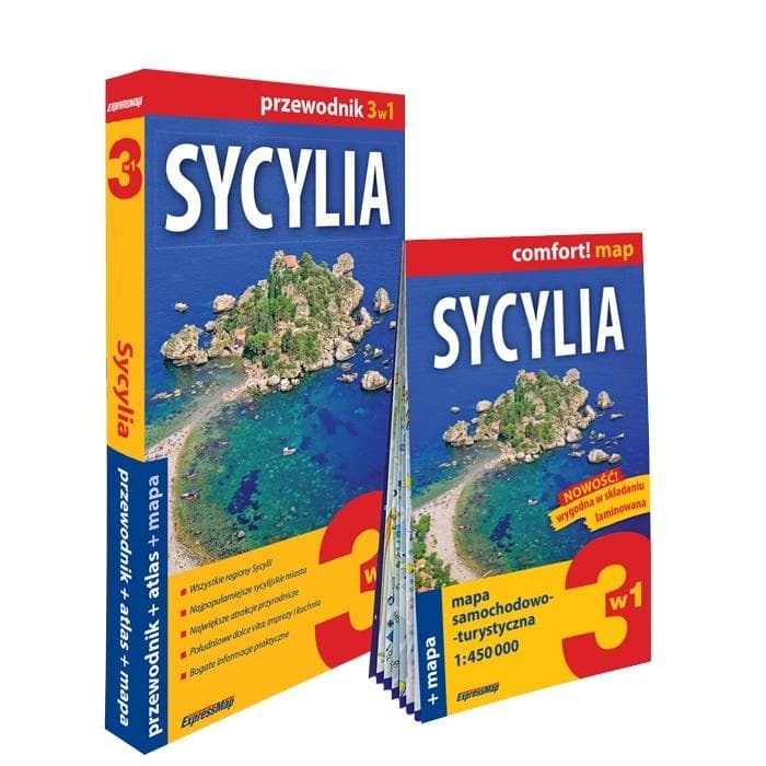 Sycylia 3w1: przewodnik + atlas + mapa - Agnieszka Fundowicz-Skrzyńska