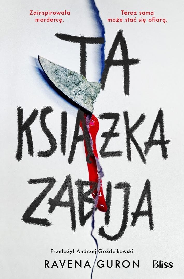 Ta książka zabija - Ravena Guron thriller młodzieżowy 448 stron