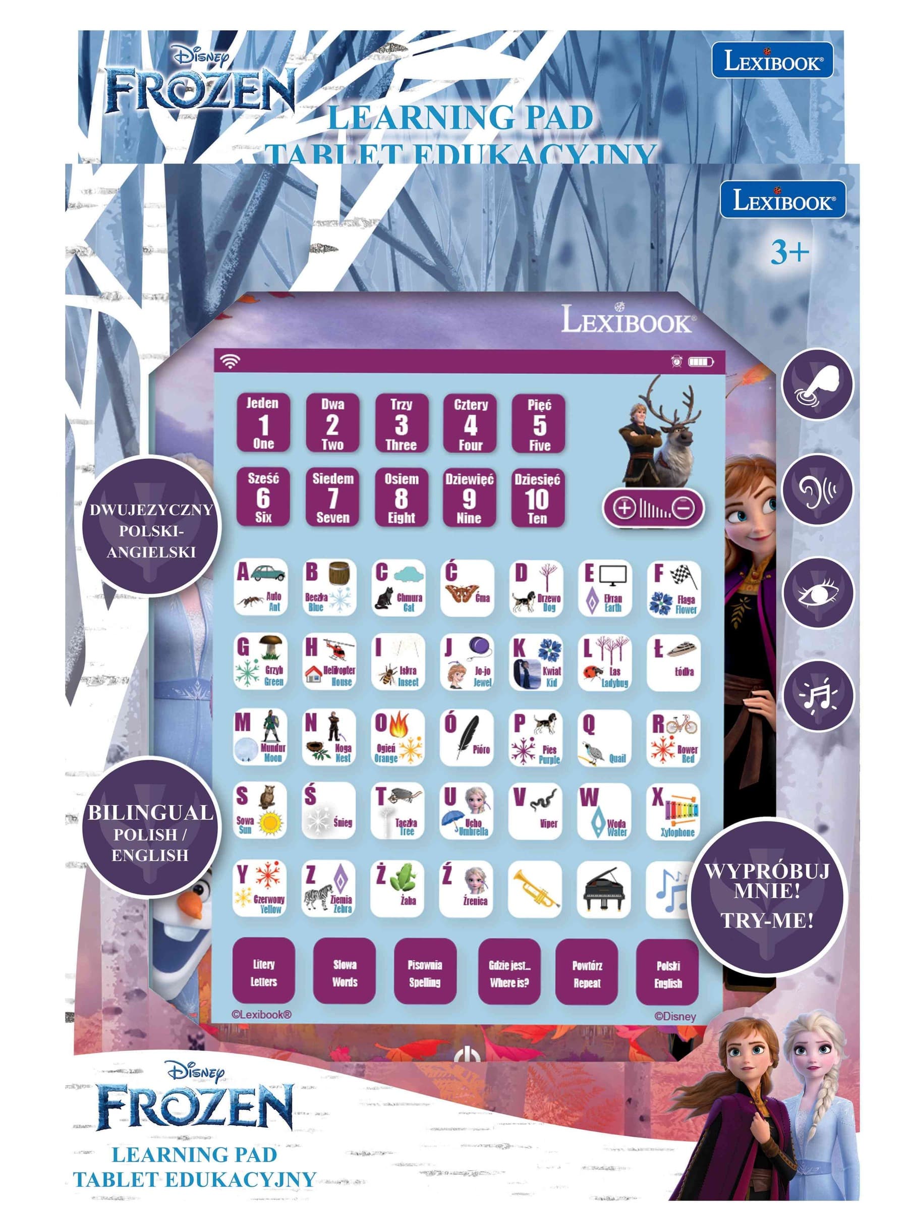 Tablet edukacyjny Frozen Lexibook JCPAD002FZi17 PL/EN