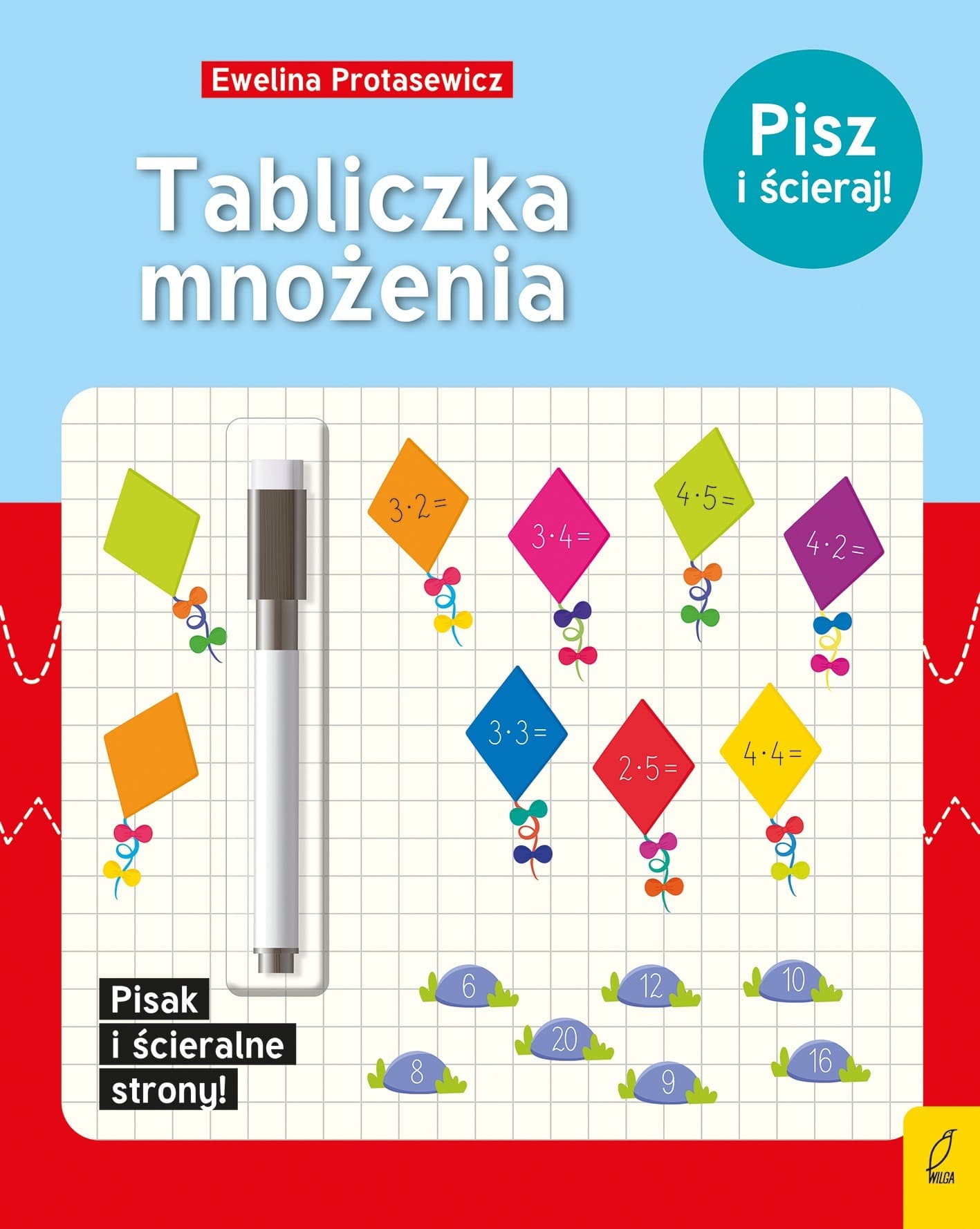 Tabliczka mnożenia do pisania i ścierania dla dzieci