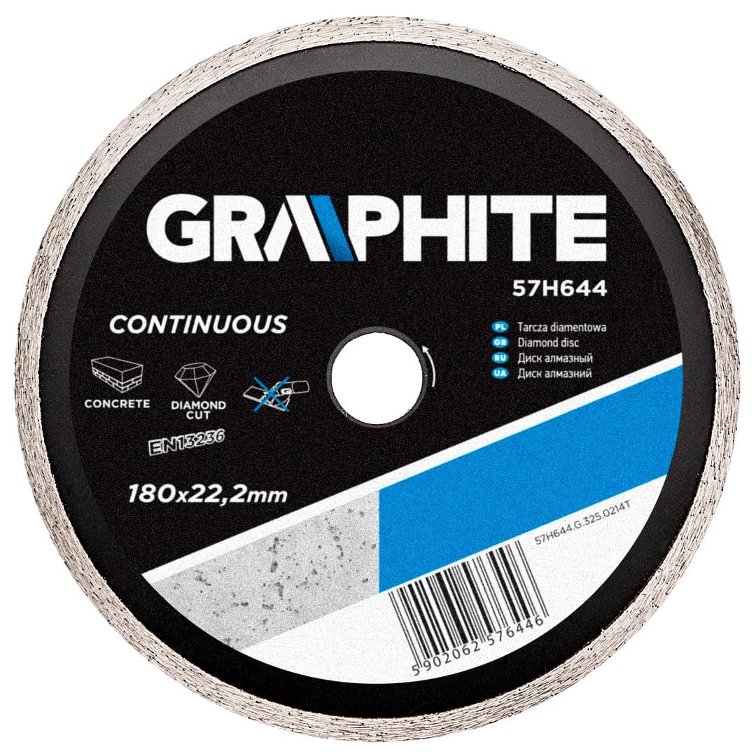 Tarcza diamentowa Graphite 180 mm do cięcia ceramiki i granitu