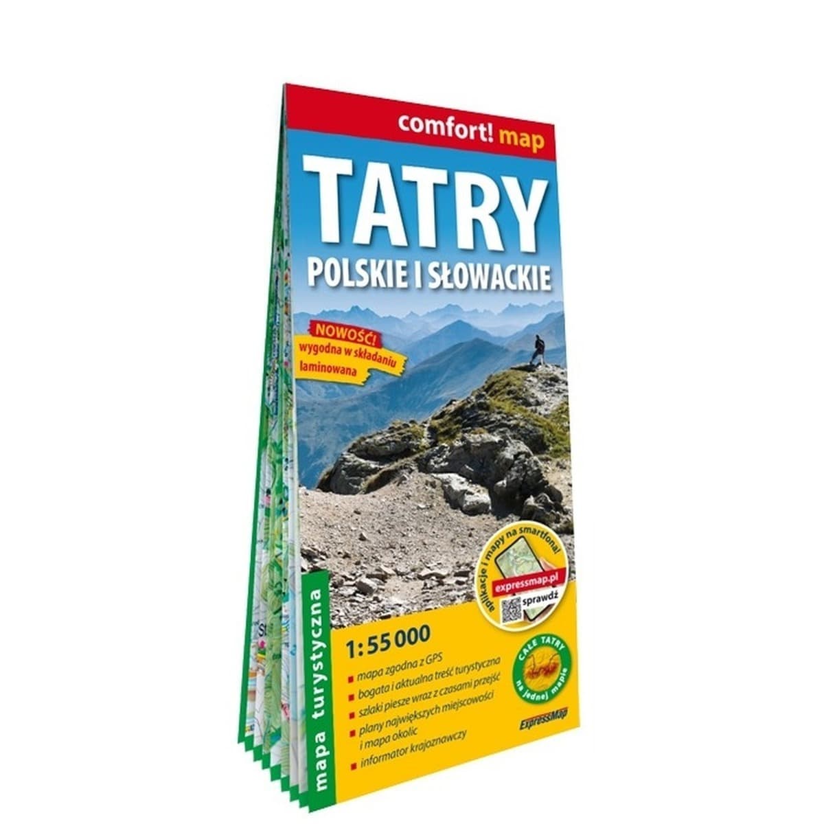 Tatry Polskie i Słowackie mapa turystyczna 1:55 000 laminat 2026