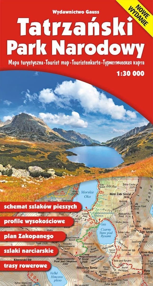 Tatrzański Park Narodowy. Mapa, Wydanie 16