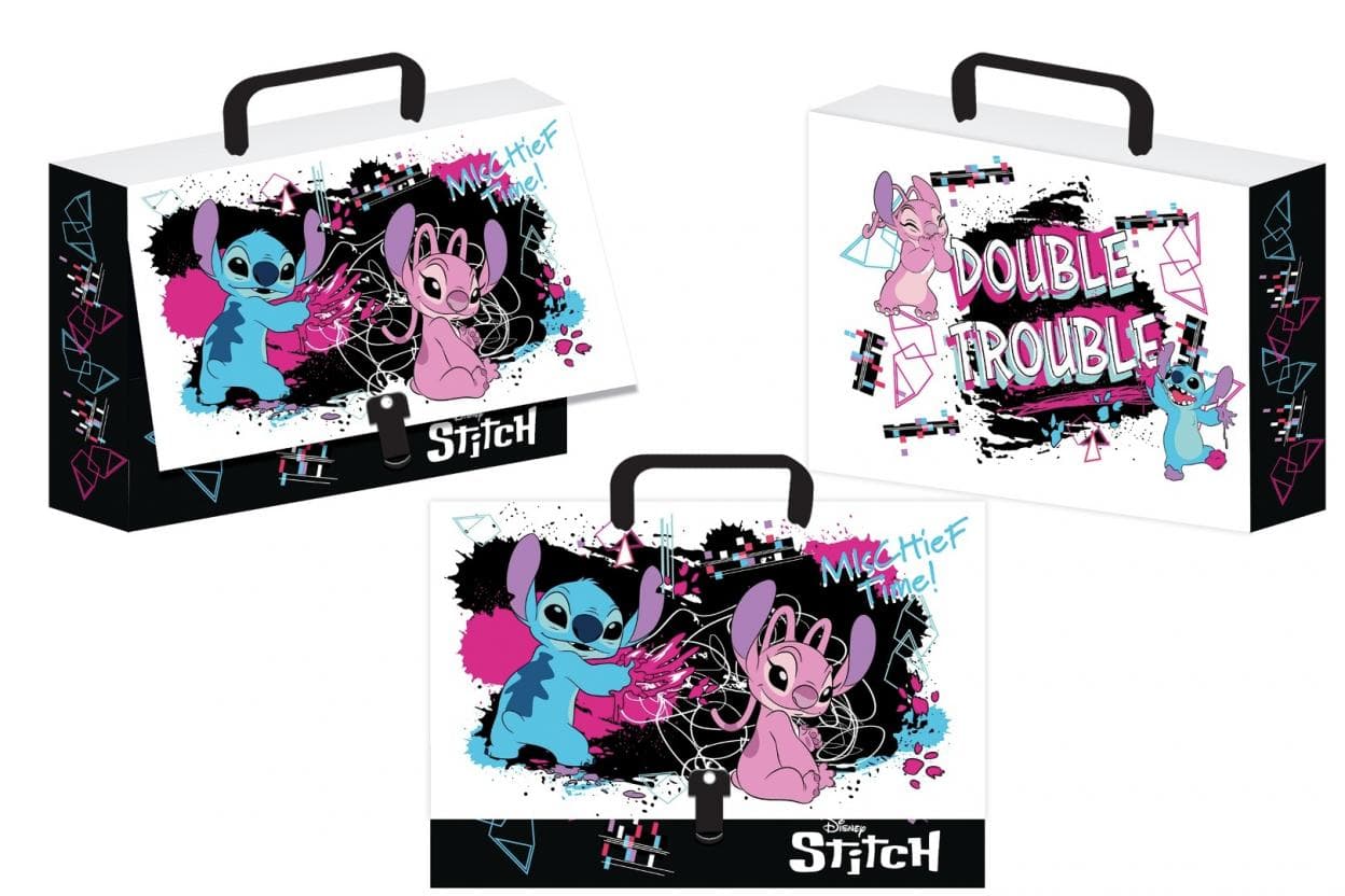 Teczka z rączką Stitch Black A4 Beniamin