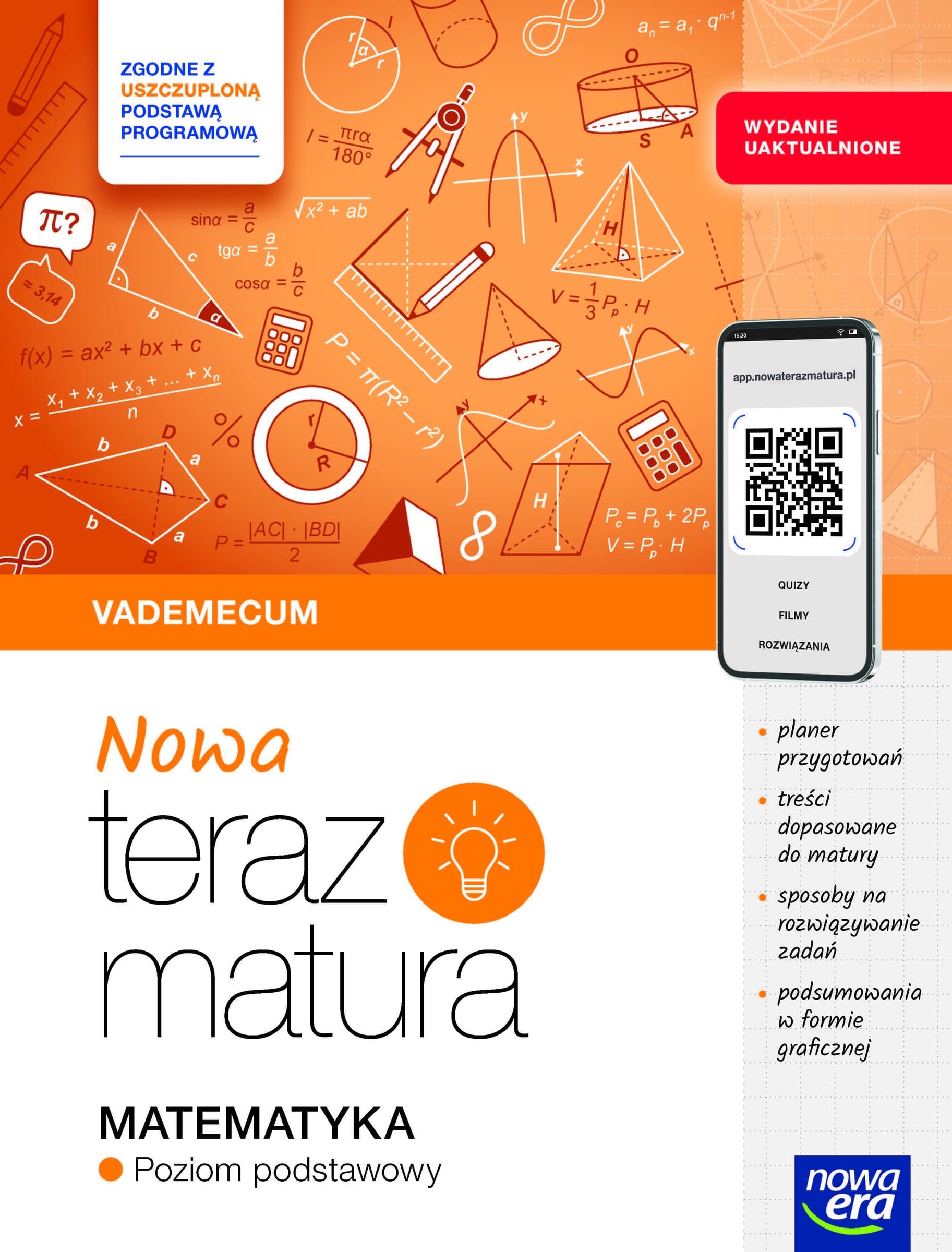 Teraz matura Matematyka - Vademecum zakres podstawowy 2025/2026
