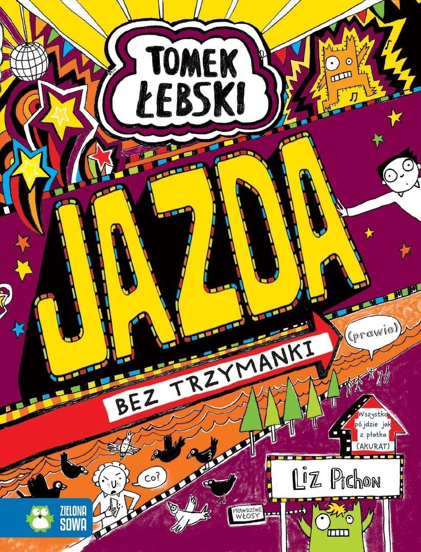 Tomek Łebski. Jazda bez trzymanki (prawie) - Liz Pichon (240 stron, wiek 9+)