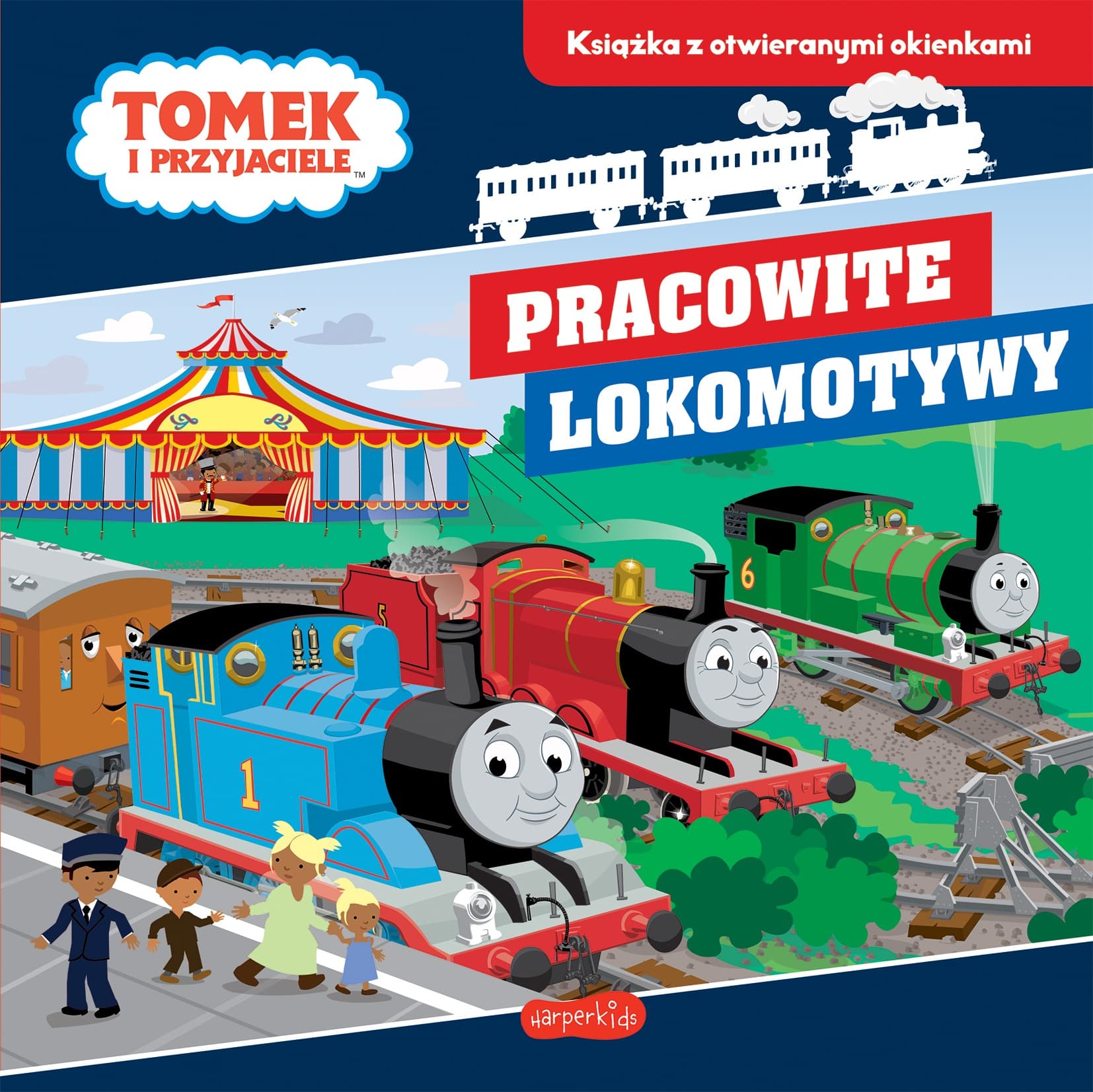 Tomek i przyjaciele. Pracowite lokomotywy - książka z okienkami