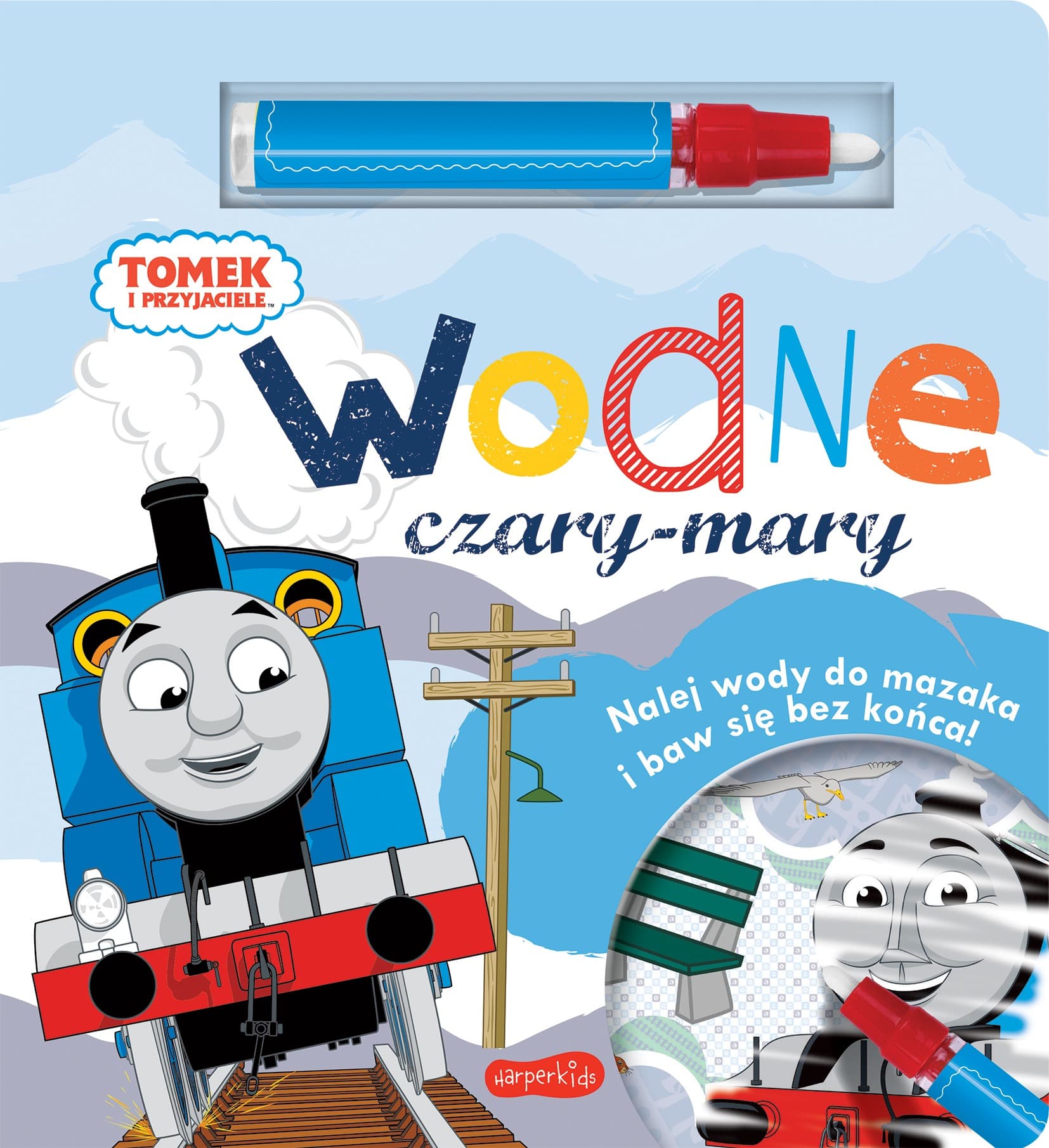 Tomek i Przyjaciele Wodne Czary-Mary Książka z Flamastrem