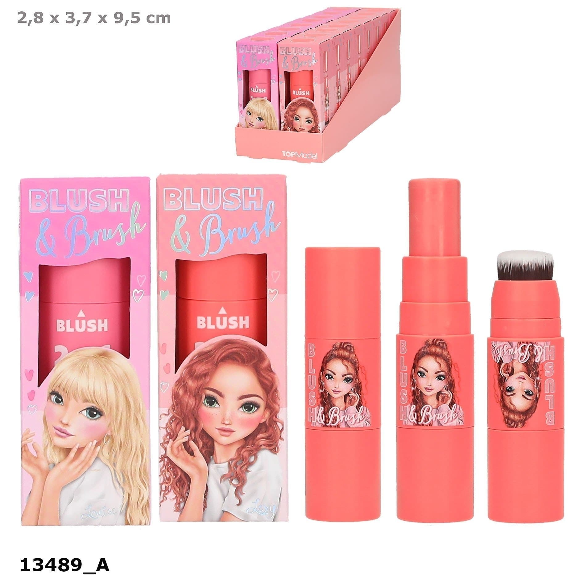 Top Model Róż z pędzelkiem BEAUTY&ME 1szt mix