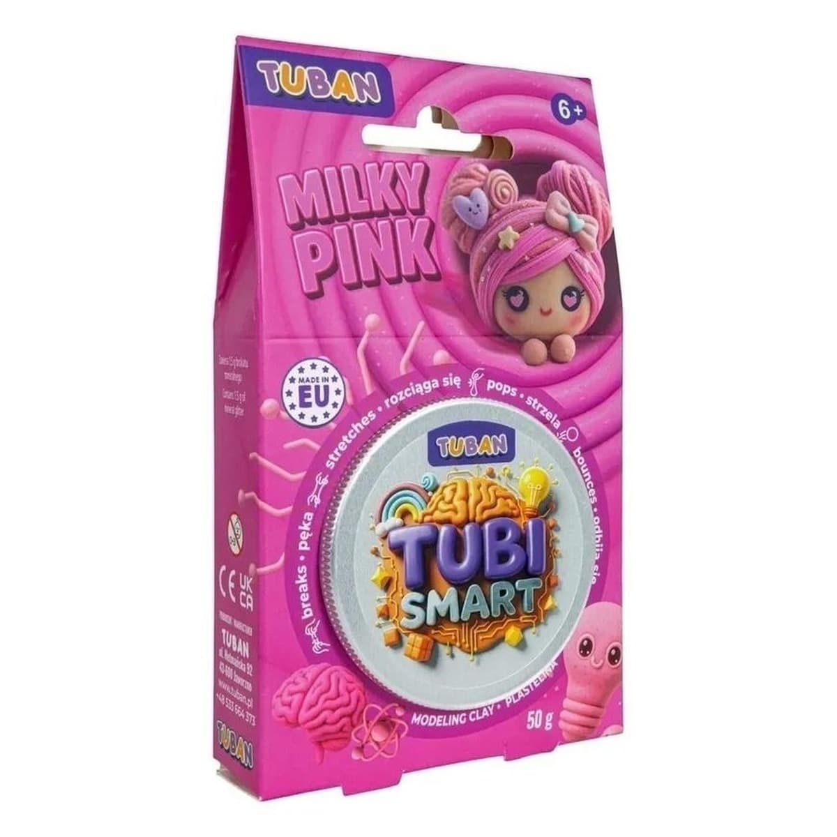 TUBAN Smart Plastelina Milky Pink 50g