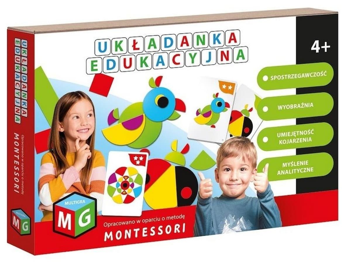 Układanka dla Dzieci Papuga Montessori