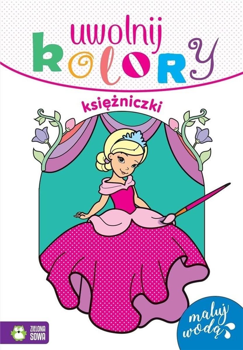 Uwolnij Kolory Księżniczki - Kolorowanka z Wodą