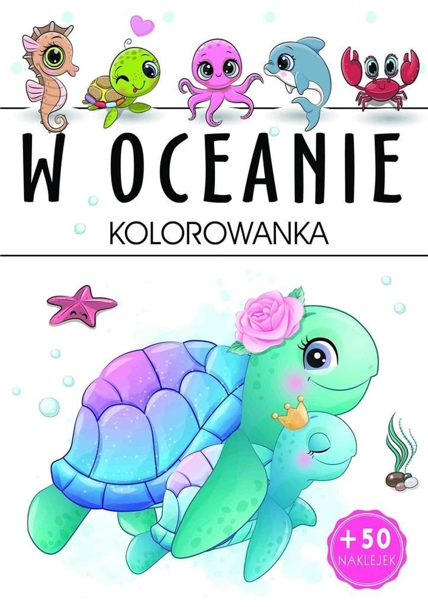 W oceanie. Kolorowanka dla dzieci