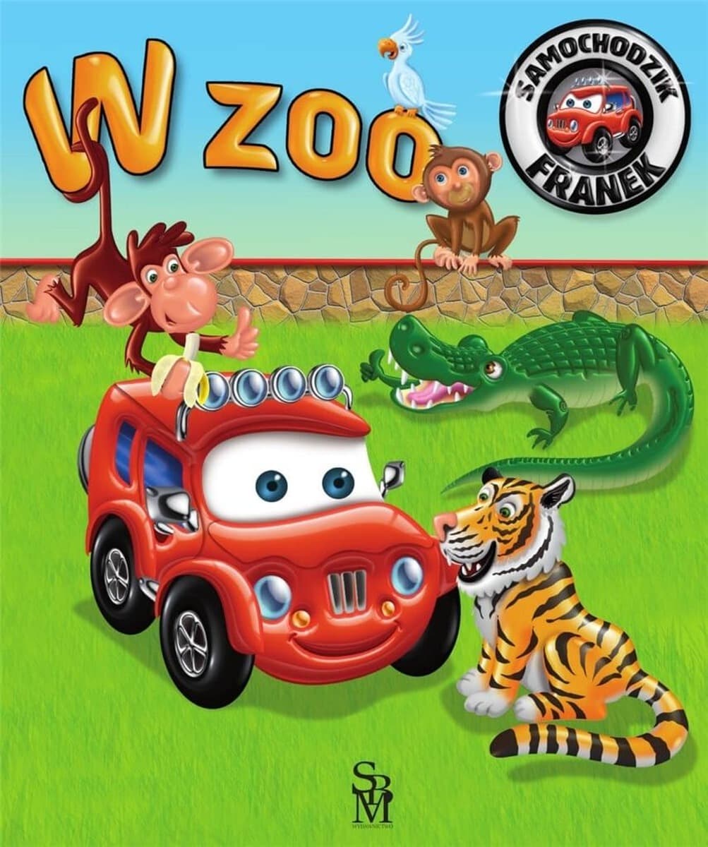 W Zoo Samochodzik Franek książeczka z zagadkami
