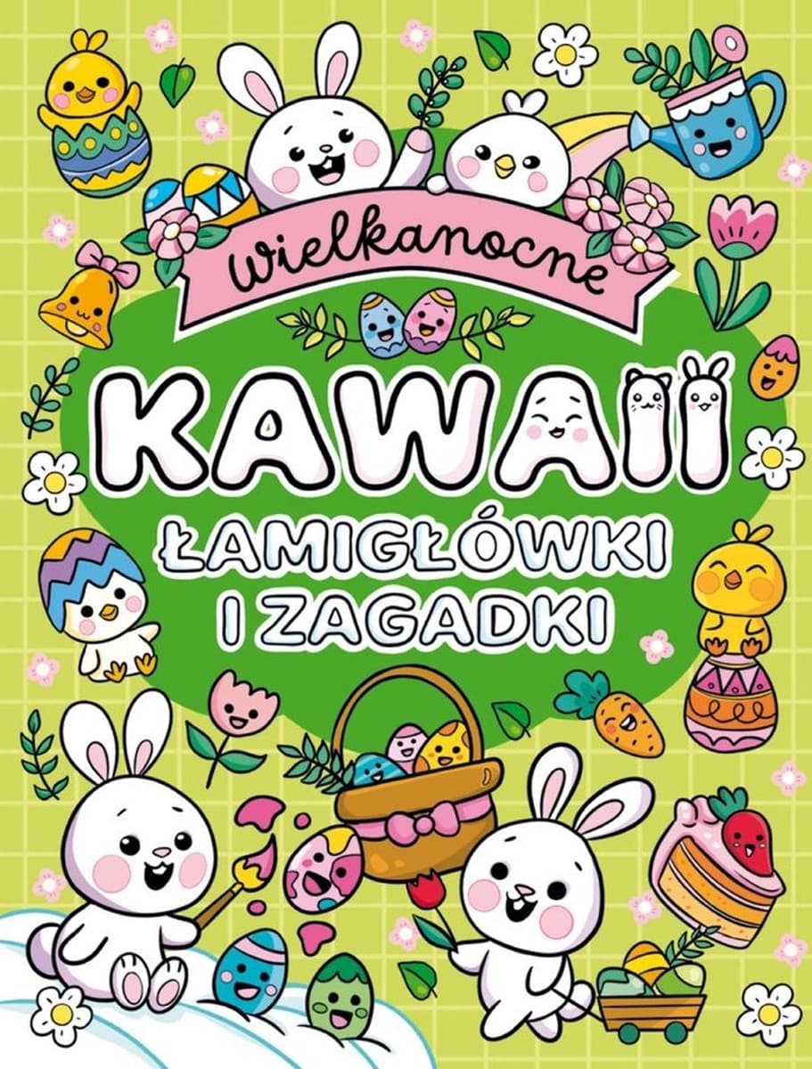Wielkanocne łamigłówki i zagadki w stylu Kawaii
