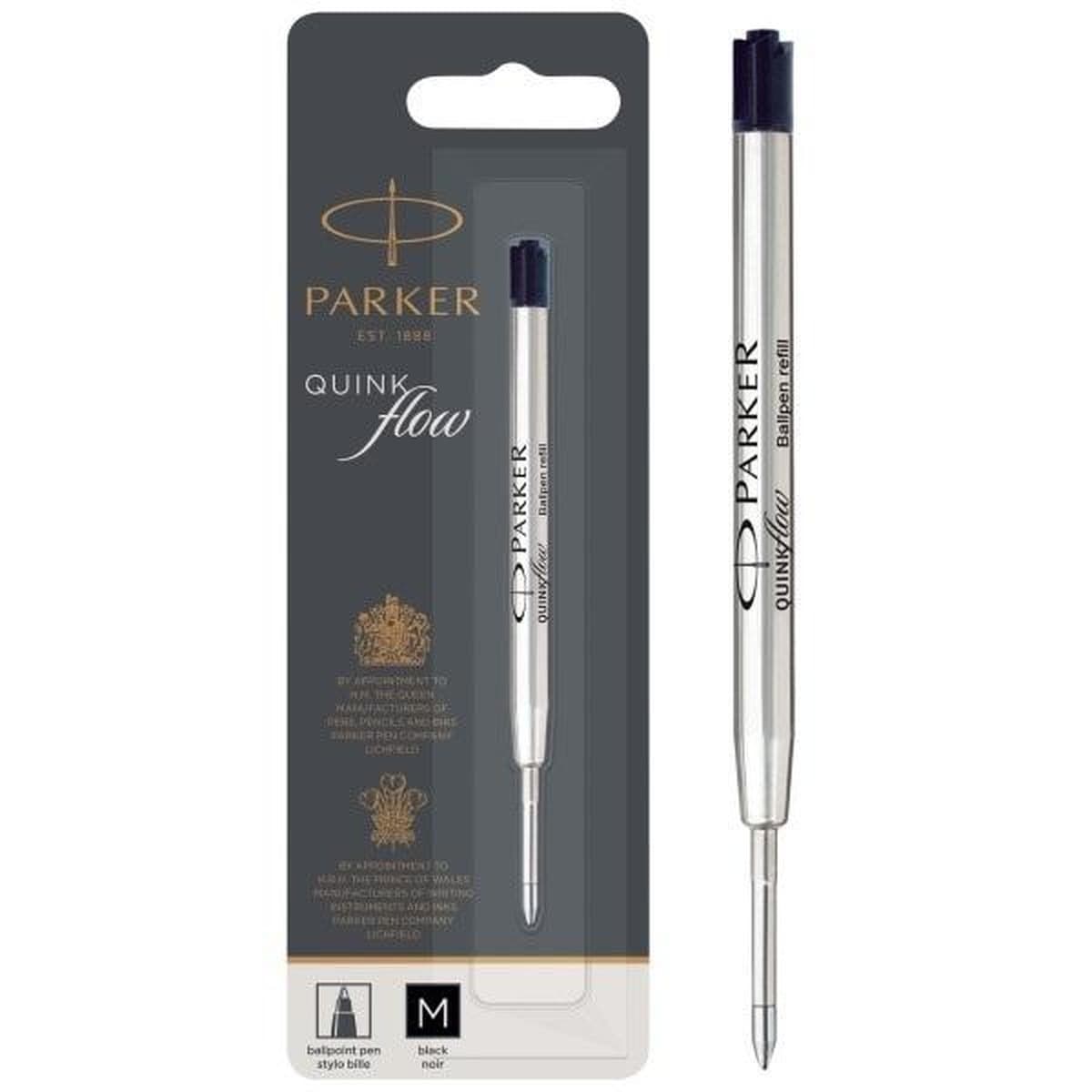 Wkład do długopisów Parker Quinkflow czarny (M) 1 sztuka blister 1950369